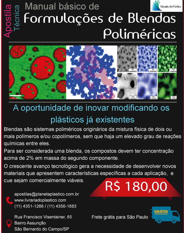 Anúncio do manual de Blendas Poliméricas